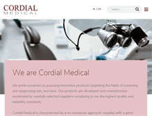 Tablet Screenshot of cordialmedical.nl